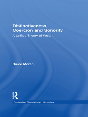 cover image of Distinctiveness, Coercion and Sonority